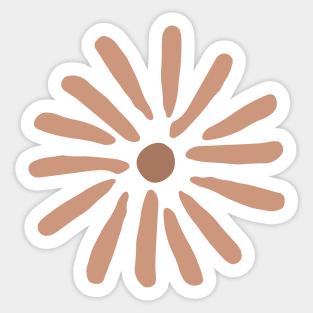 Minimalist Abstract Cute Minimal Flower Cute Minimal  design Sticker